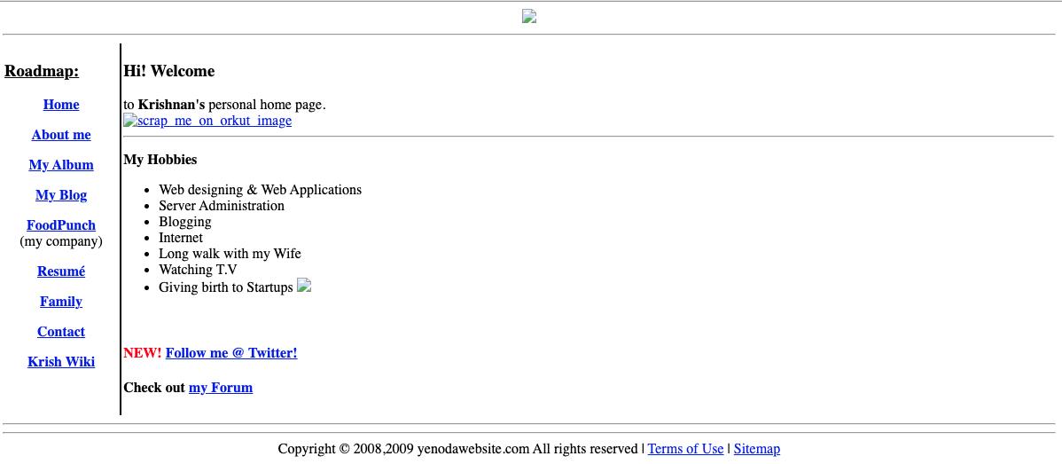 my old website